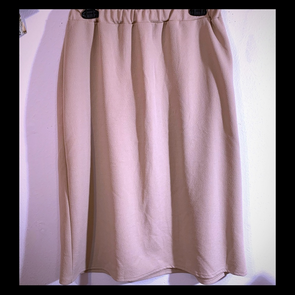 Nude Pencil Skirt